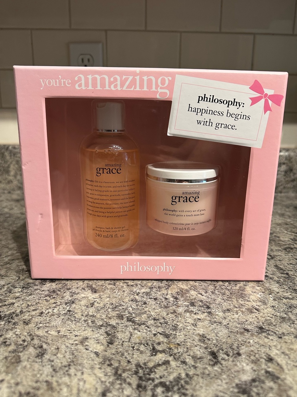 NEW Philosophy Amazing Grace You’re Amazing Gift Set Shower Gel & Body Crème